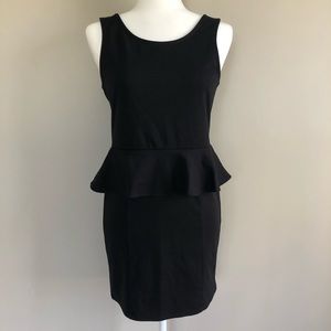 Black Peplum Dress
